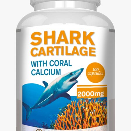 Shark cartilage with coral defense system cartílago de tiburon bones joint support