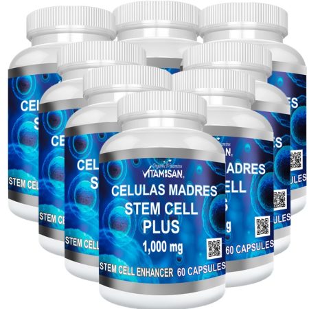 CELULAS MADRES STEM CELLS 8 BOTTLES PACK BLUE ALGAE AFA