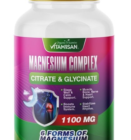 Magnesium Complex 140 capsules citrate chloride, glysinate chelated MAGNESIO COMPLEX BLEND