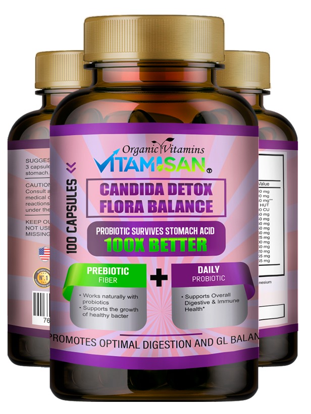 Candida Detox Parasite Flora Balance Vitamisan