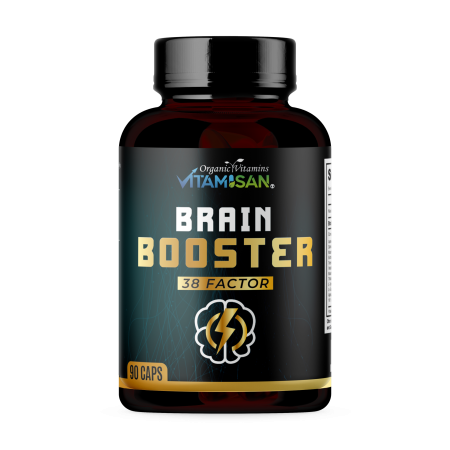Premium Nootropic Brain Supplement | Energy, Clarity, Mood | Vitamisan 90 Capsules